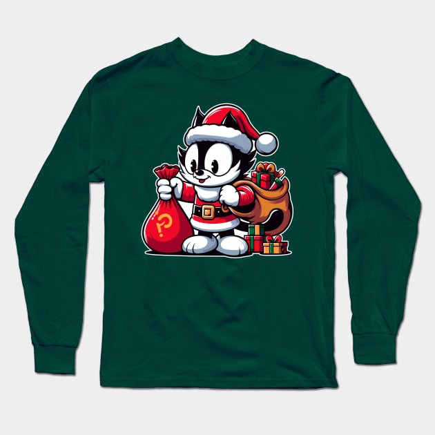 Felix The Xmas 02 Long Sleeve T-Shirt by romancenemy